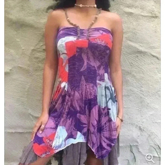 Free People Fairy Dress
Asymmetrical Boho Purple Patchwork Hippie Size XS - Picture 2 of 4